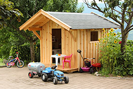 Spielhaus für Kinder im Urlaub