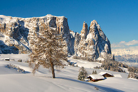 Alpe di Siusi nel inverno